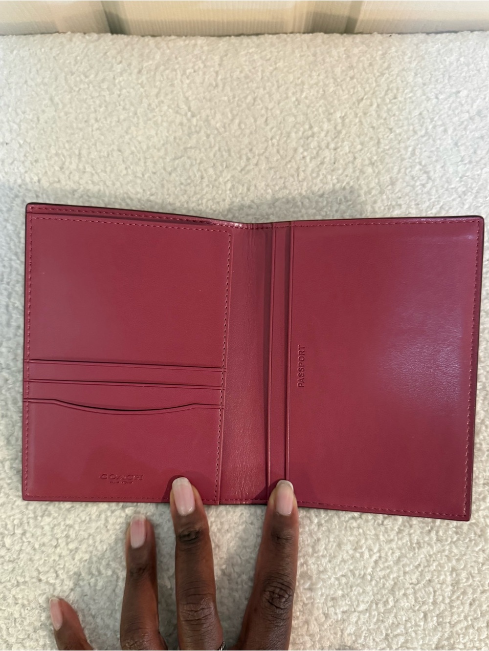 Coach Pink Passport Wallet - Picture 3 of 5